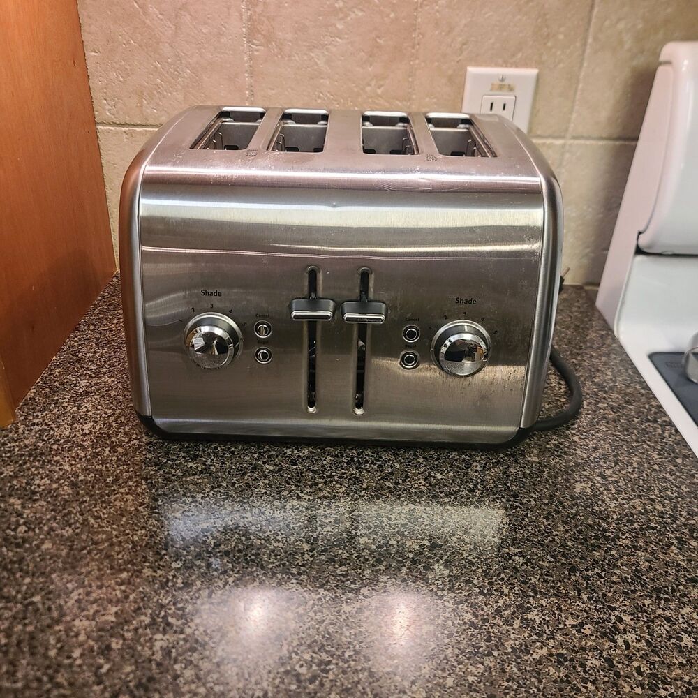 KITCHENAID 4 Slice Toaster Manual Hi-Lift Brush Stainless Steel KMT4115SX Works